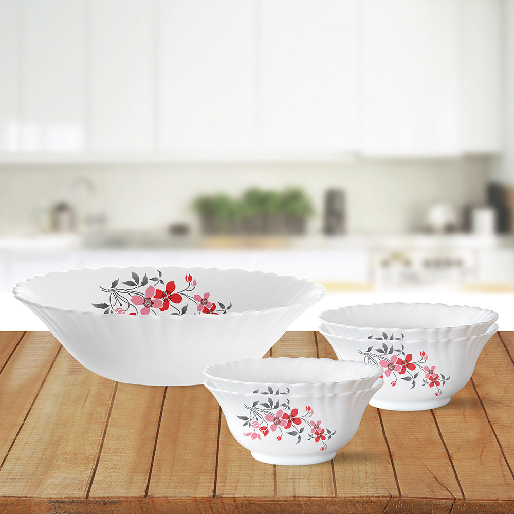 My Borosil Breakfast & Snack Sets 5 pc Set (Mini) Fiore Pudding Set