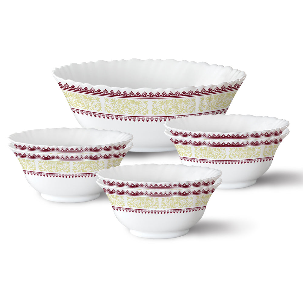 My Borosil Opalware Breakfast & Snack Sets Larah by Borosil Elega Pudding Set