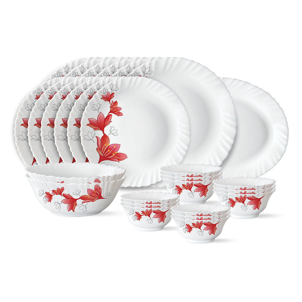 My Borosil Opalware Dinner Sets Ruby Dinner Set