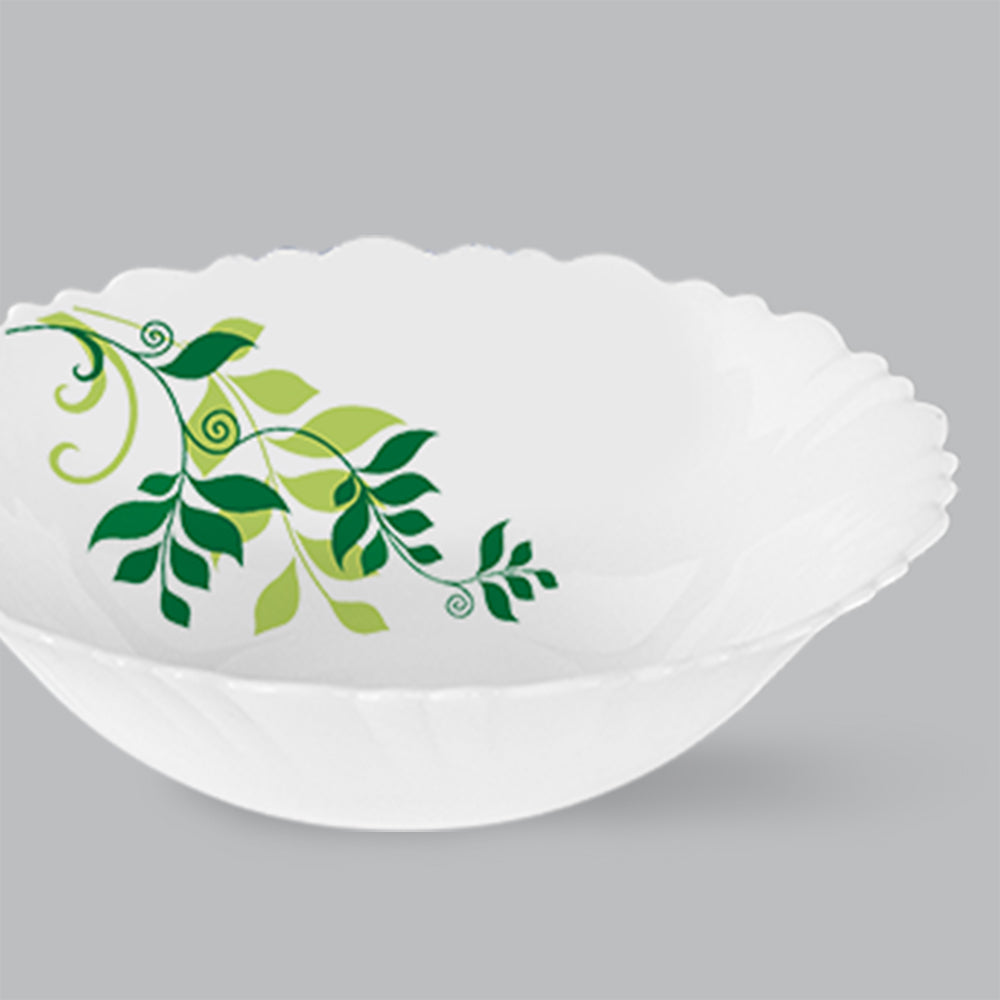 My Borosil Opalware Mixing & Serving Bowls 2 pc Set Fern Multipurpose Bowl