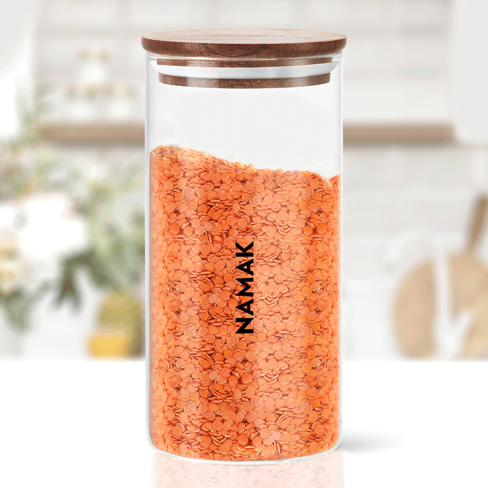 Borosil Classic Jar with Wooden Lid - Personalise