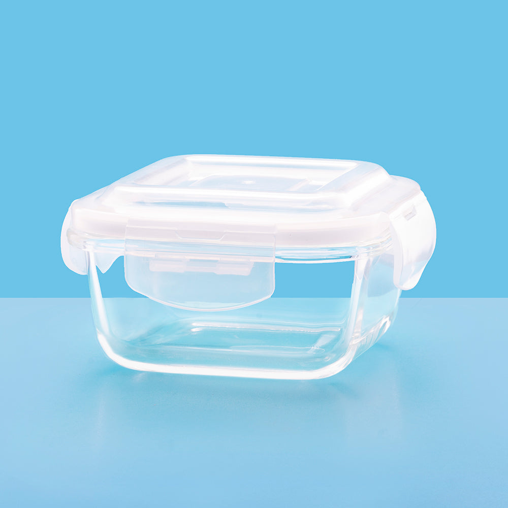 Larah Everyday Klip n Store Square Glass Container