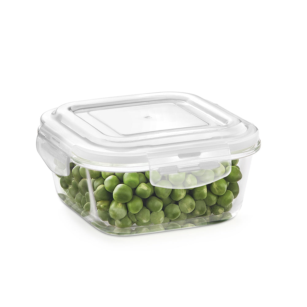 Larah Everyday Klip n Store Square Glass Container