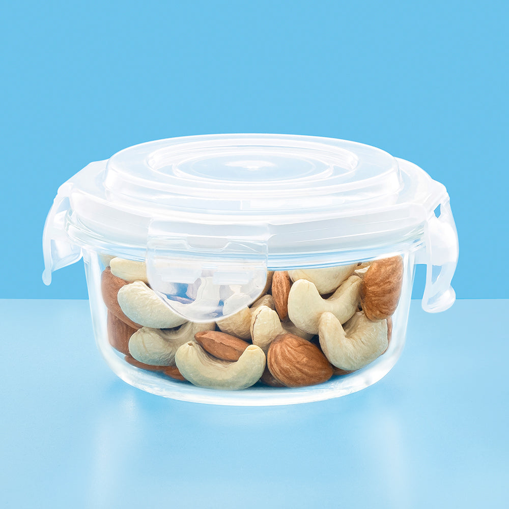 Larah Everyday Klip n Store Round Glass Containers