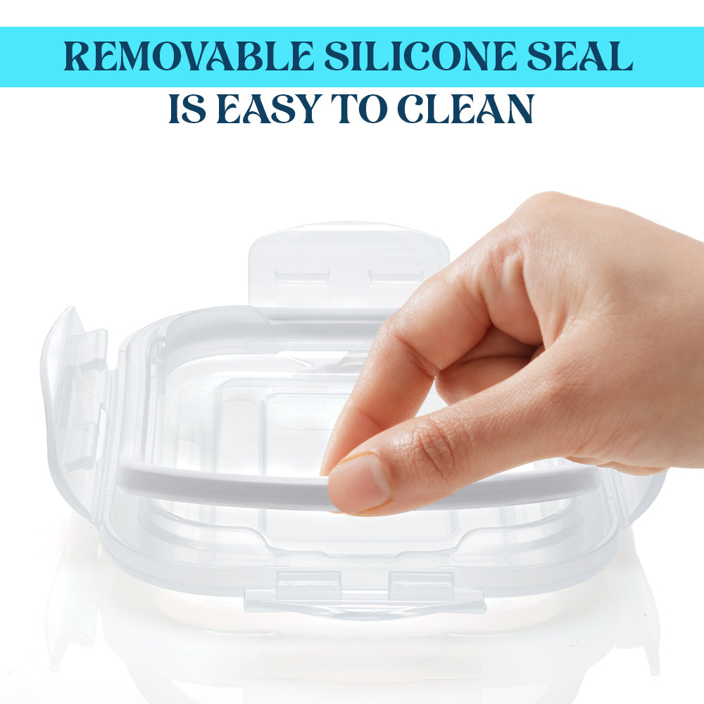 Larah Everyday Klip n Store Rectangular Glass Container