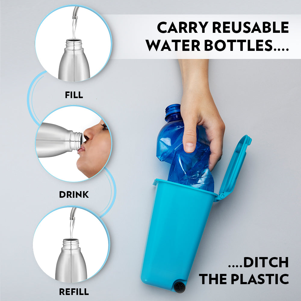 Borosil Juno Single Wall Bottle