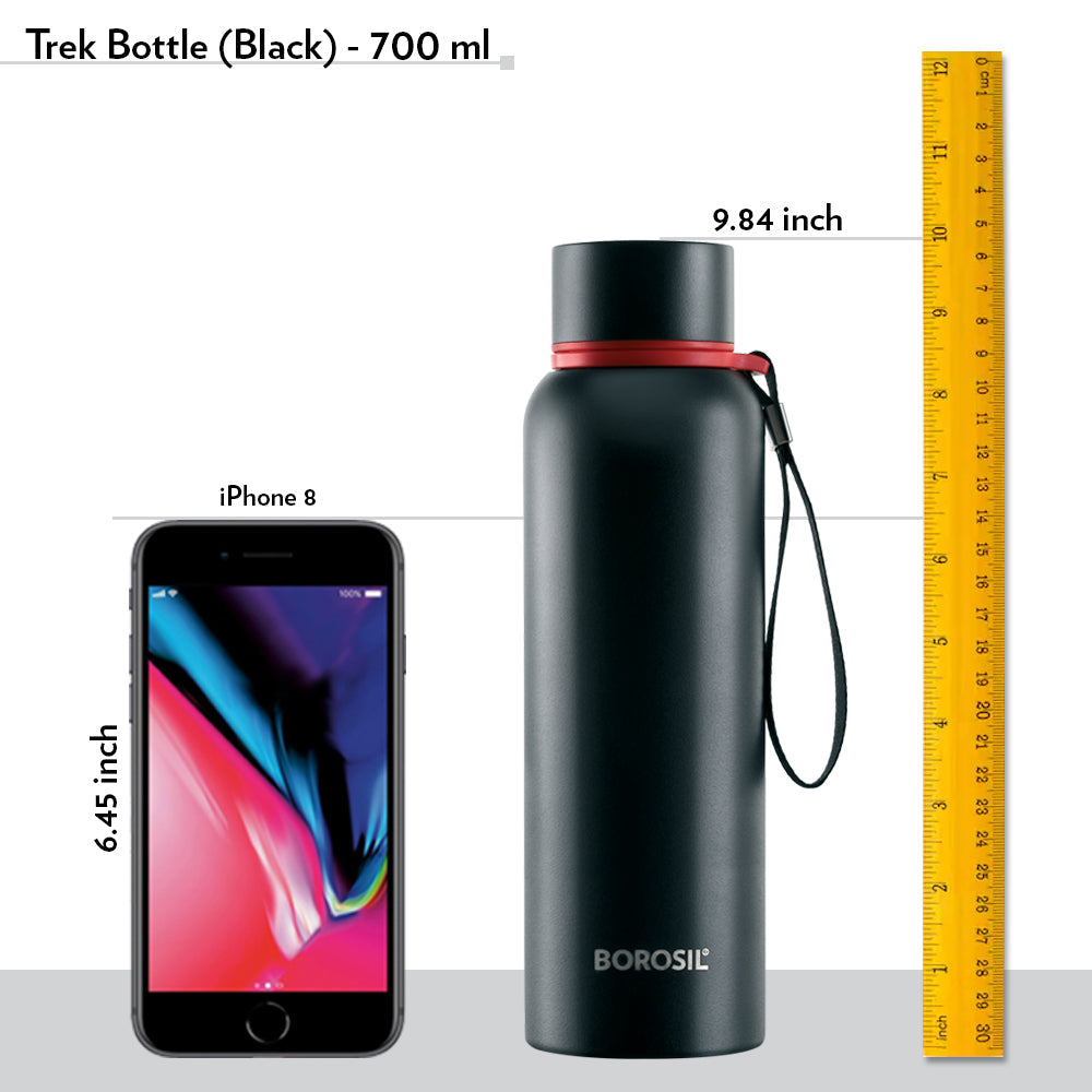 Borosil Trek Black Personalise