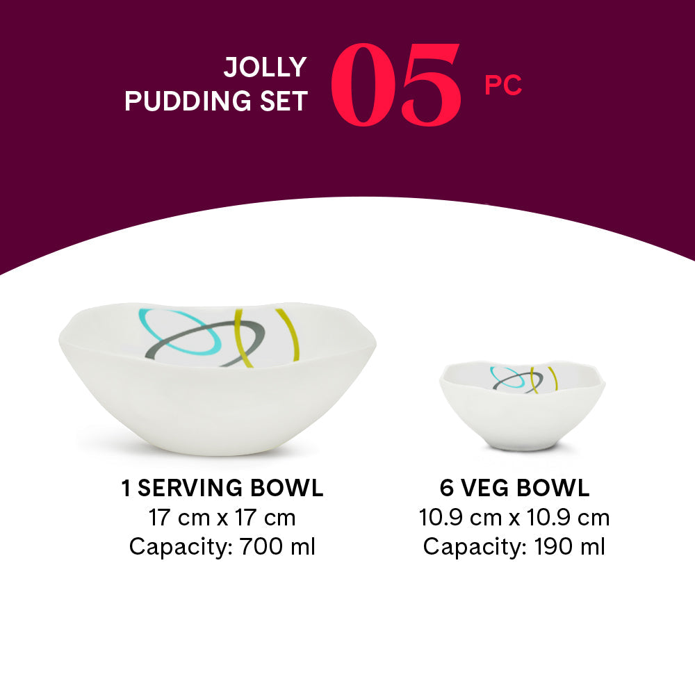 Larah by Borosil Jolly Pudding Set