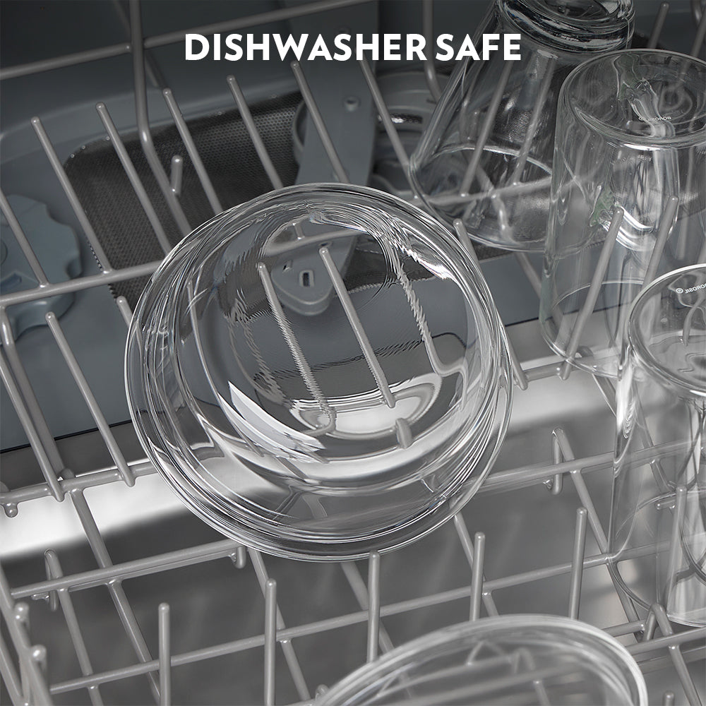 Borosil Prime Glass Lunchbox, Round x 2 (Tall)