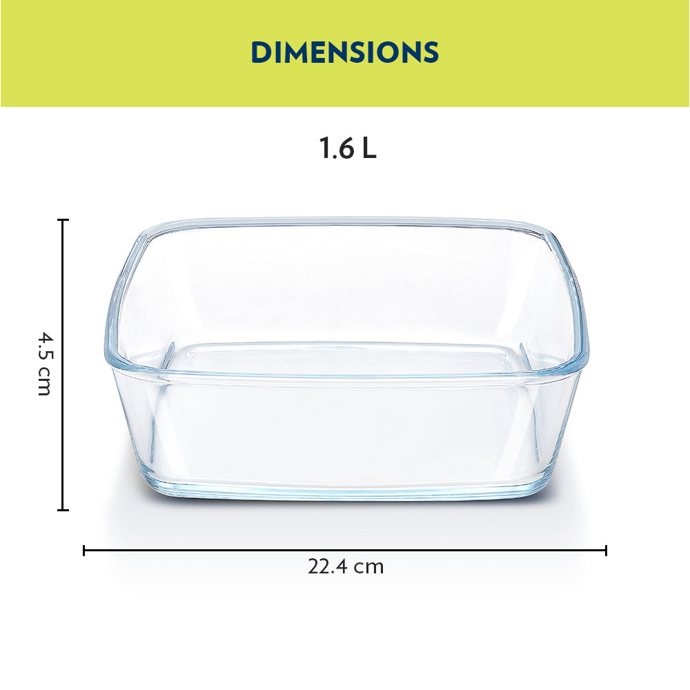My Borosil Baking Dishes 1.6 L Square Baking Dish