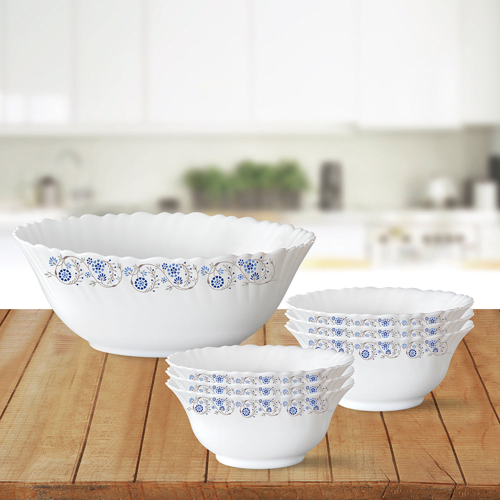 My Borosil Breakfast & Snack Sets 7 pc Set (Large) Mist Pudding Set