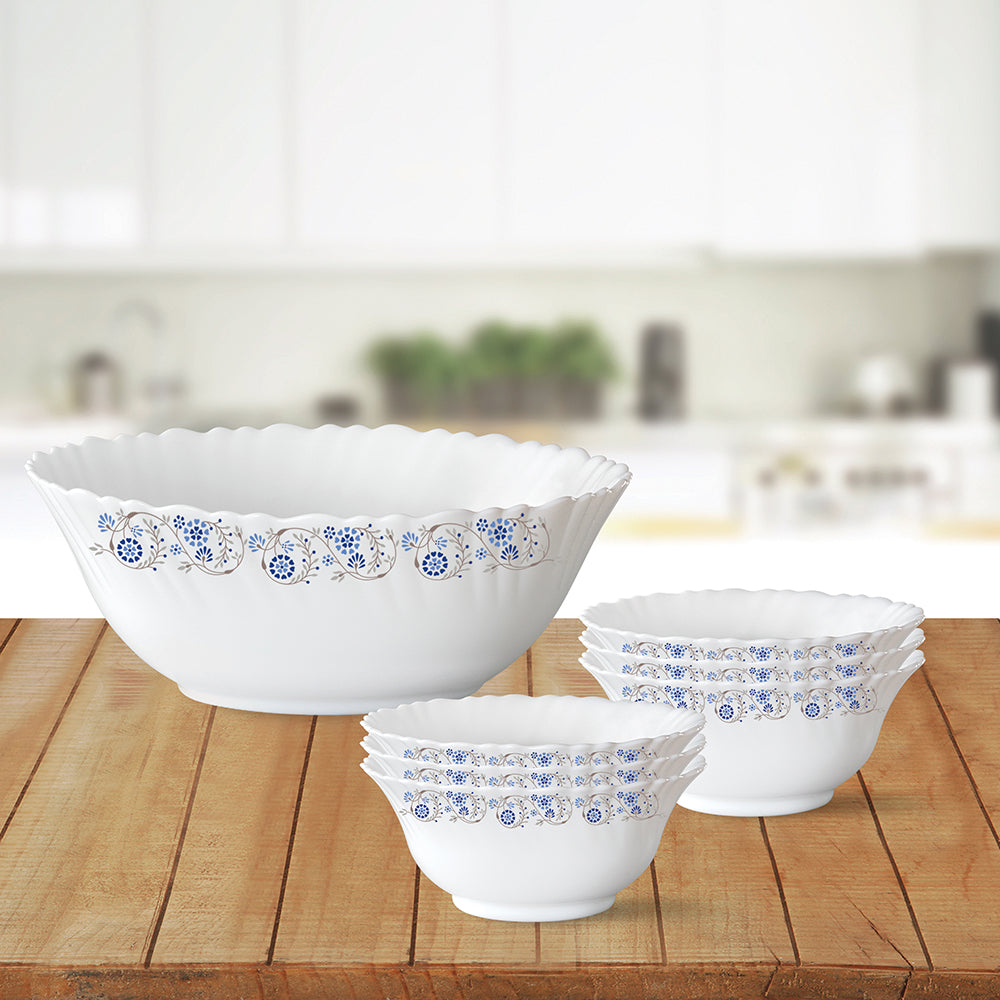 My Borosil Breakfast & Snack Sets 7 pc Set (Small) Mist Pudding Set