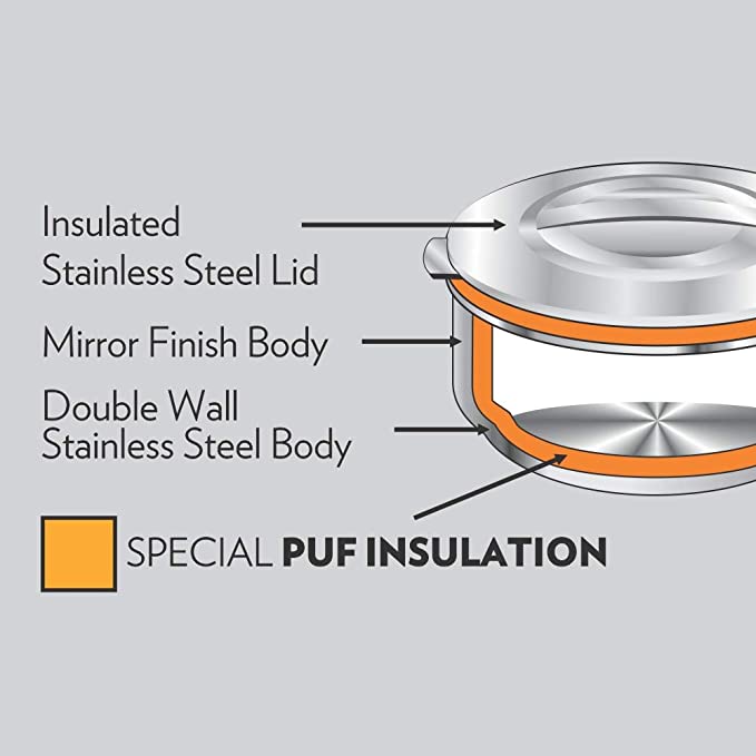 My Borosil Steel Casseroles Servefresh Idli Server