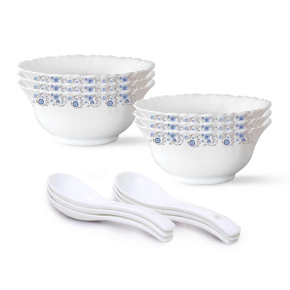 My Borosil Opalware Bowls & Katoris Serves 6 Larah by Borosil Mist Soup Bowl Set