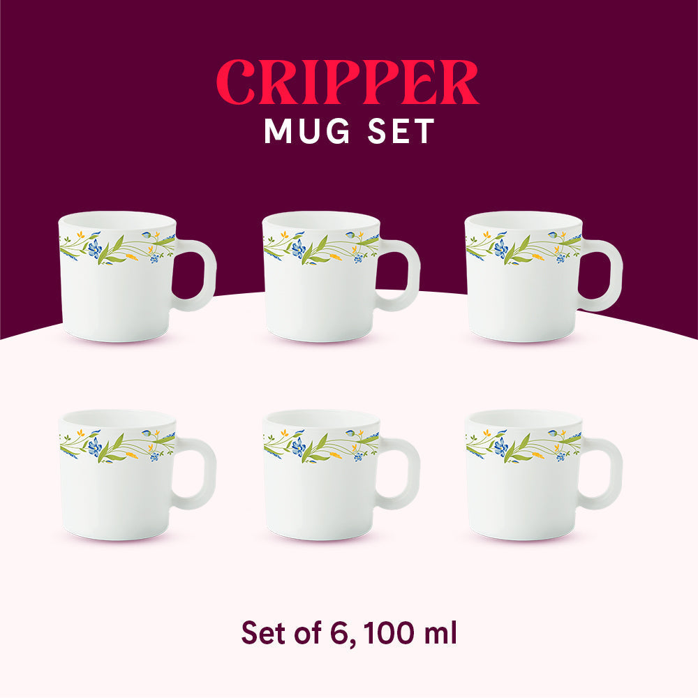 My Borosil Opalware Coffee Mugs & Travel Mugs Cripper Mug Set