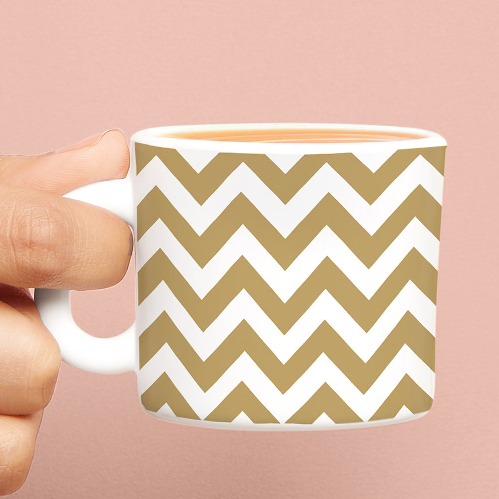 My Borosil Opalware Coffee Mugs & Travel Mugs Gold Waves Mug Set