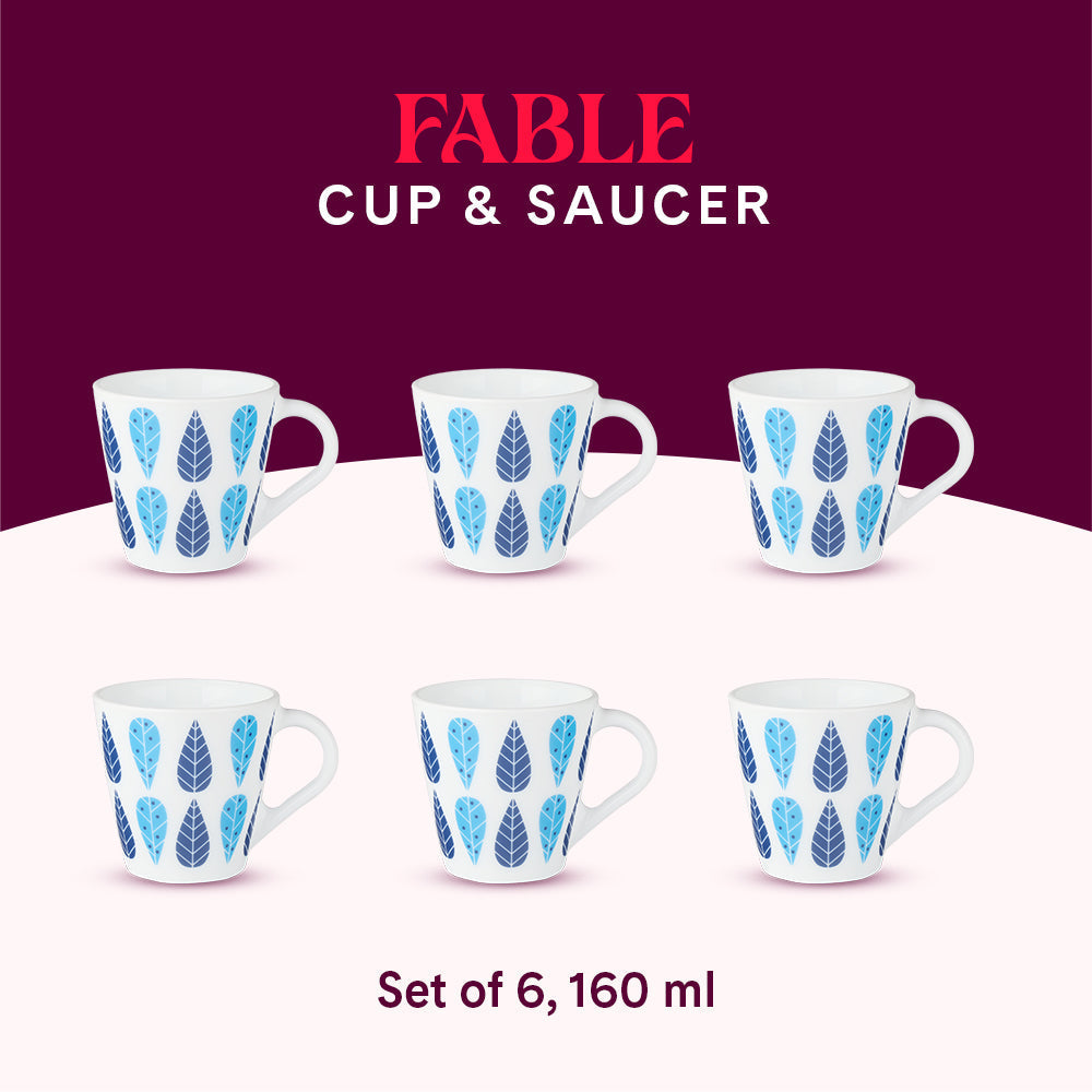 My Borosil Opalware Coffee Mugs & Travel Mugs Larah by Borosil Novelty Fable Mug Set
