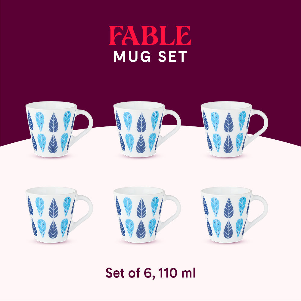 My Borosil Opalware Coffee Mugs & Travel Mugs Novelty Fable Mug Set