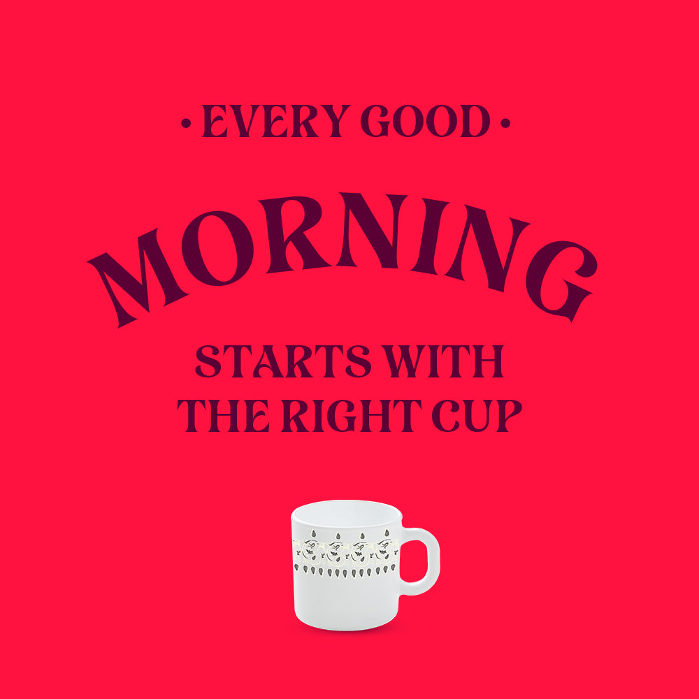 My Borosil Opalware Coffee Mugs & Travel Mugs Ora Gold Mug Set