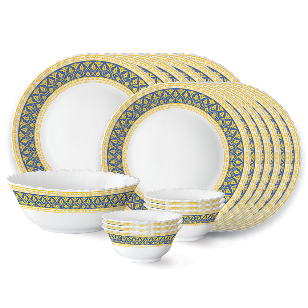 My Borosil Opalware Dinner Sets 19 pc Set: Serves 6 Larah by Borosil Regal Dinner Set