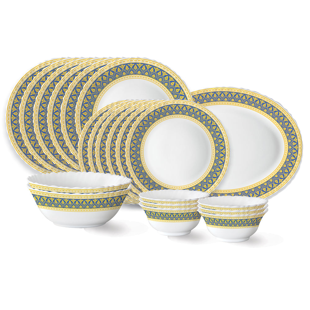 My Borosil Opalware Dinner Sets 21 pc Set: Serves 6 Larah by Borosil Regal Dinner Set