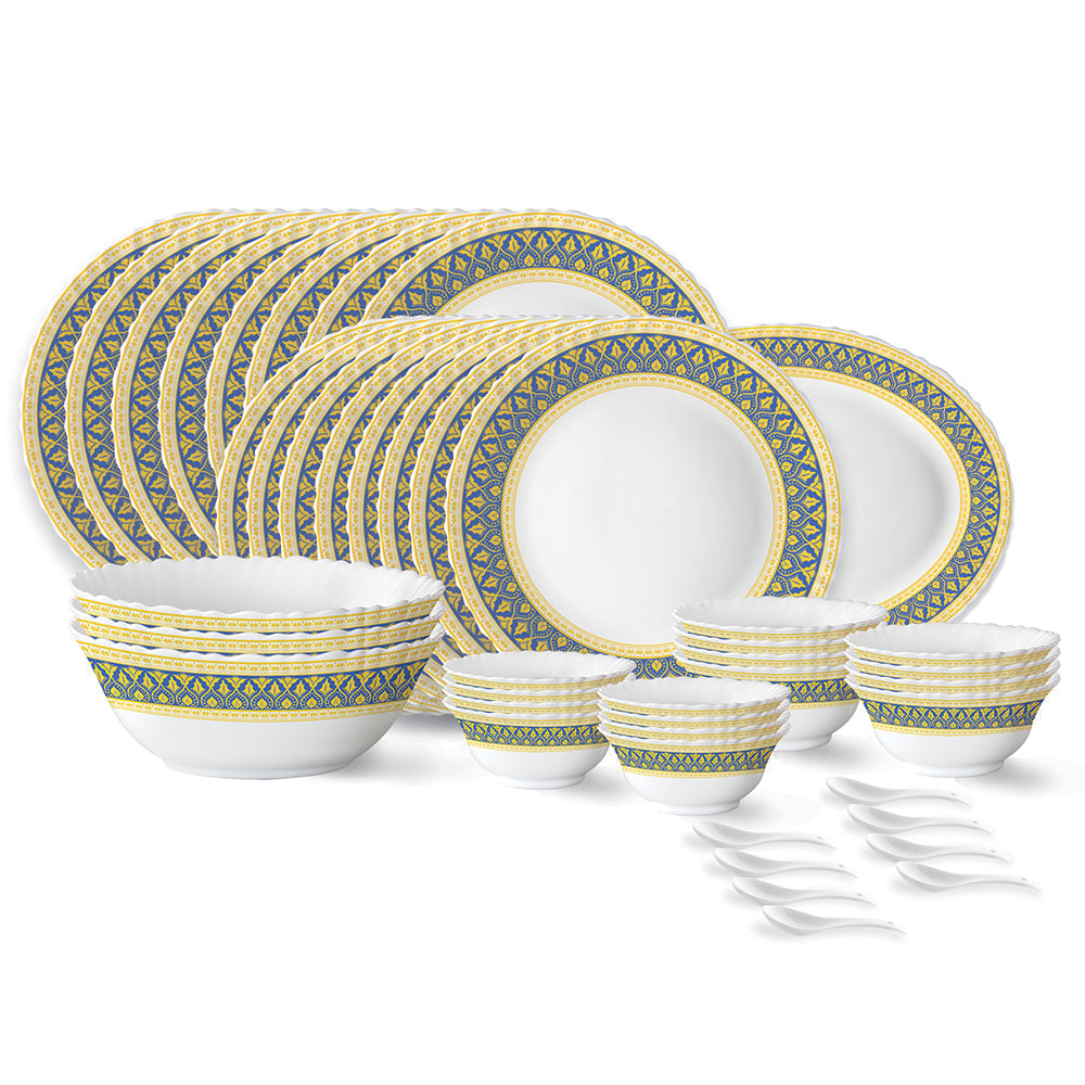 My Borosil Opalware Dinner Sets 44 pc Set: Serves 8 Larah by Borosil Regal Dinner Set