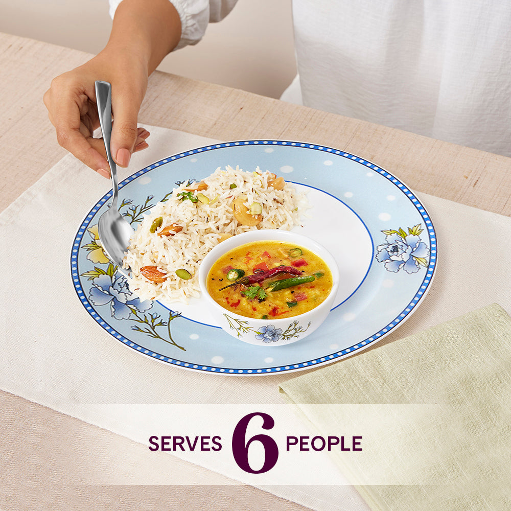 My Borosil Opalware Dinner Sets Larah by Borosil Blue Sapphire Dinner Set