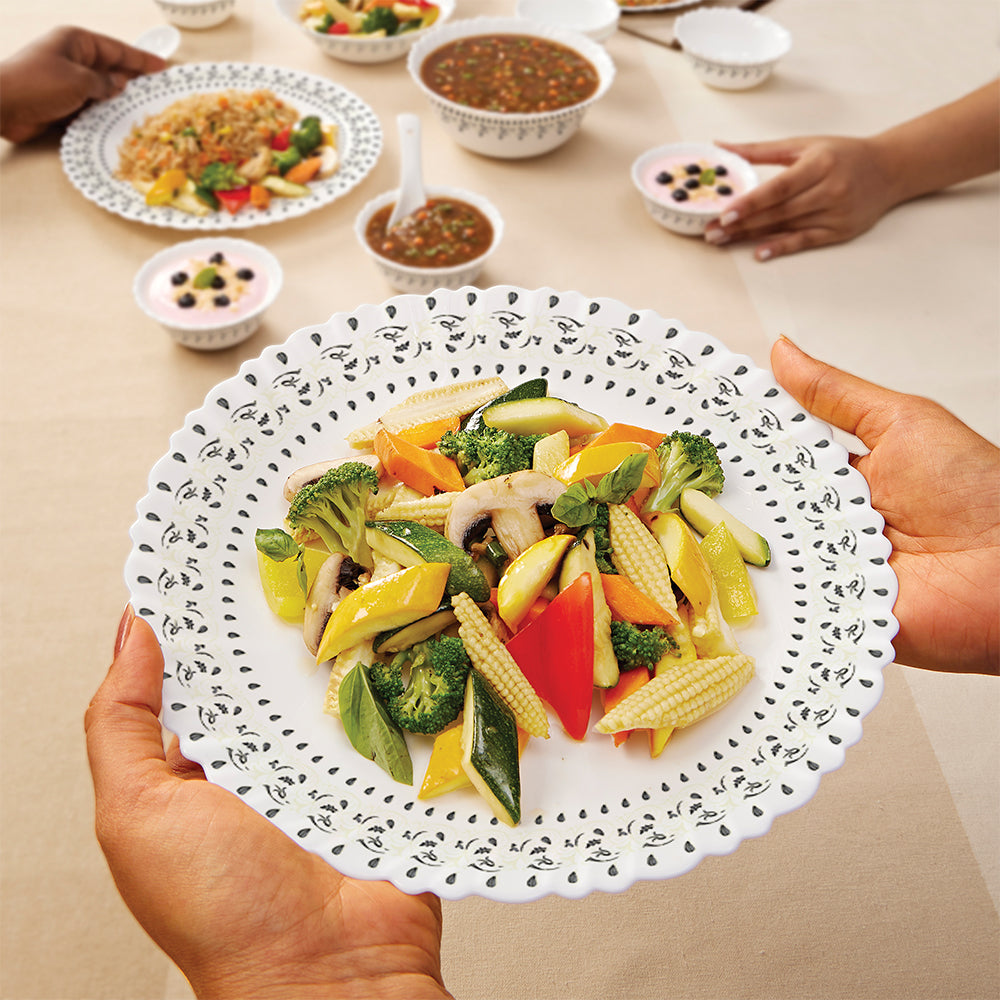 My Borosil Opalware Dinner Sets Larah by Borosil Ora Gold Dinner Set