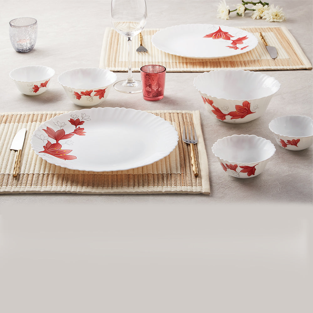 My Borosil Opalware Dinner Sets Ruby Dinner Set