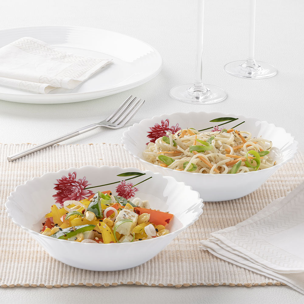 My Borosil Opalware Mixing & Serving Bowls 2 pc Set Belle Multipurpose Bowl