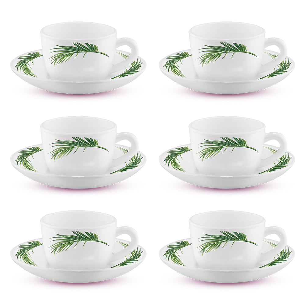 My Borosil Opalware Tea Cups & Tea Sets Larah by Borosil Crescent Cup n Saucer Set