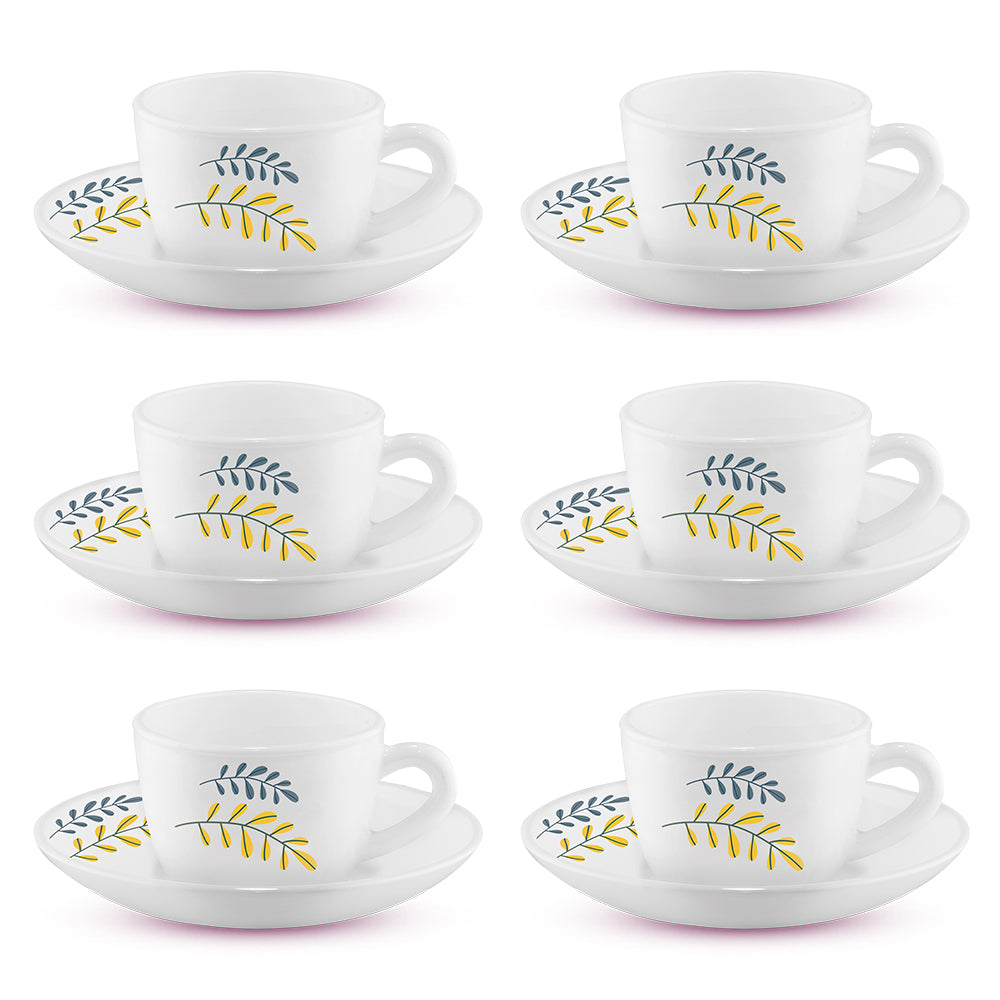 My Borosil Opalware Tea Cups & Tea Sets Larah by Borosil Niva Cup n Saucer Set