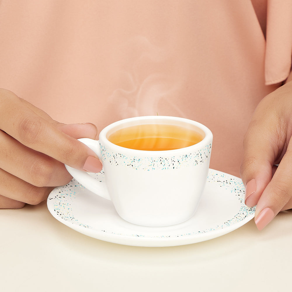 My Borosil Opalware Tea Cups & Tea Sets Larah by Borosil Riva Cup n Saucers Set