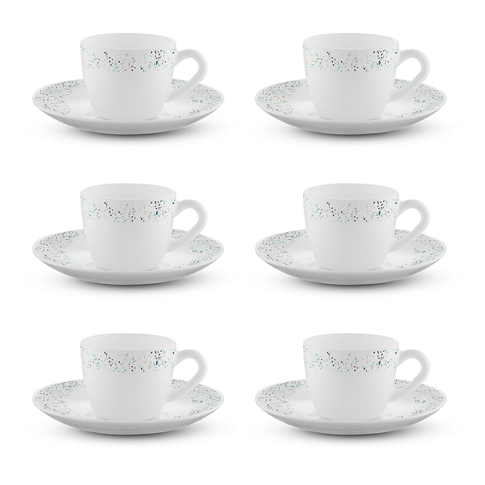 My Borosil Opalware Tea Cups & Tea Sets Larah by Borosil Riva Cup n Saucers Set