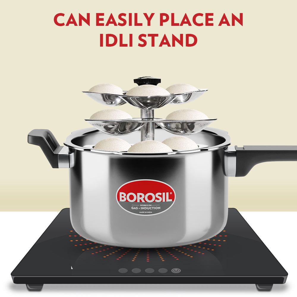 My Borosil Pressure Cookers Borosil Presto SS Outer Lid Pressure Cooker