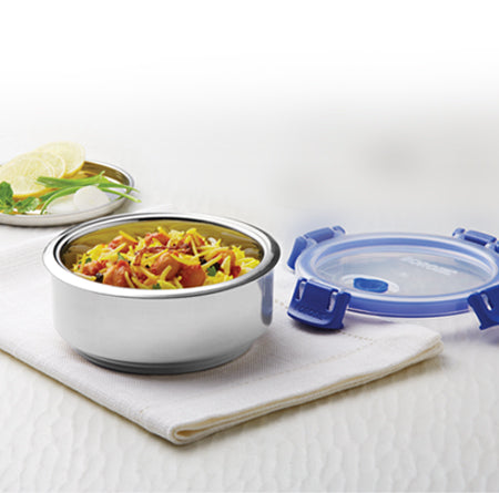 My Borosil Stainless Steel Lunchboxes 525 ml Borosil Carryfresh Lunchbox, Single