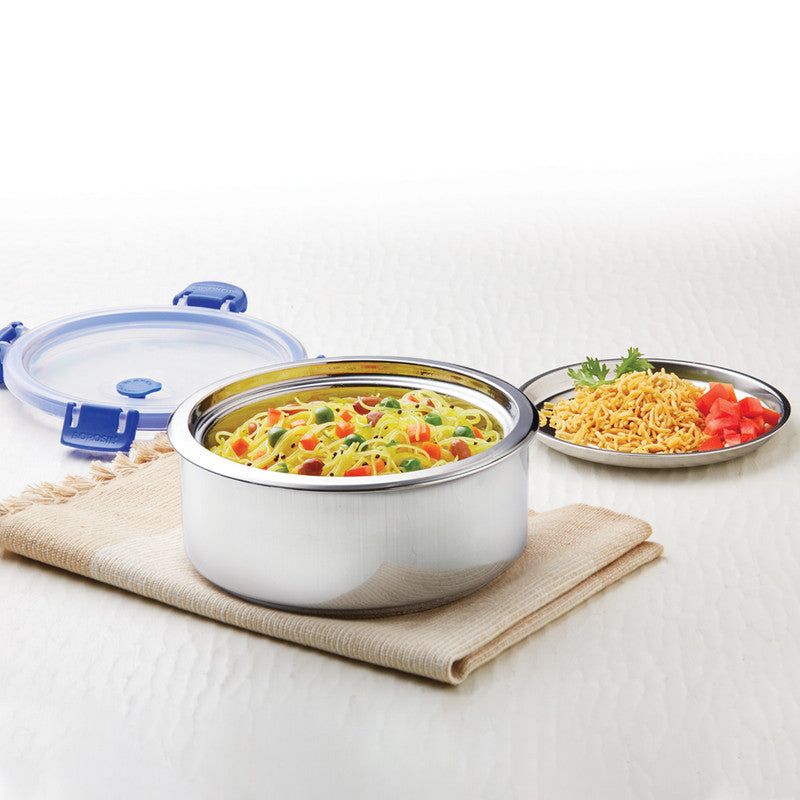 My Borosil Stainless Steel Lunchboxes 525 ml Carryfresh Lunchbox, Single