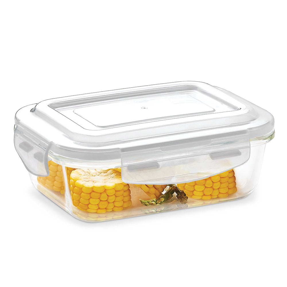 My Borosil Storage Containers 120 ml Klip n Store Rectangular Glass Container