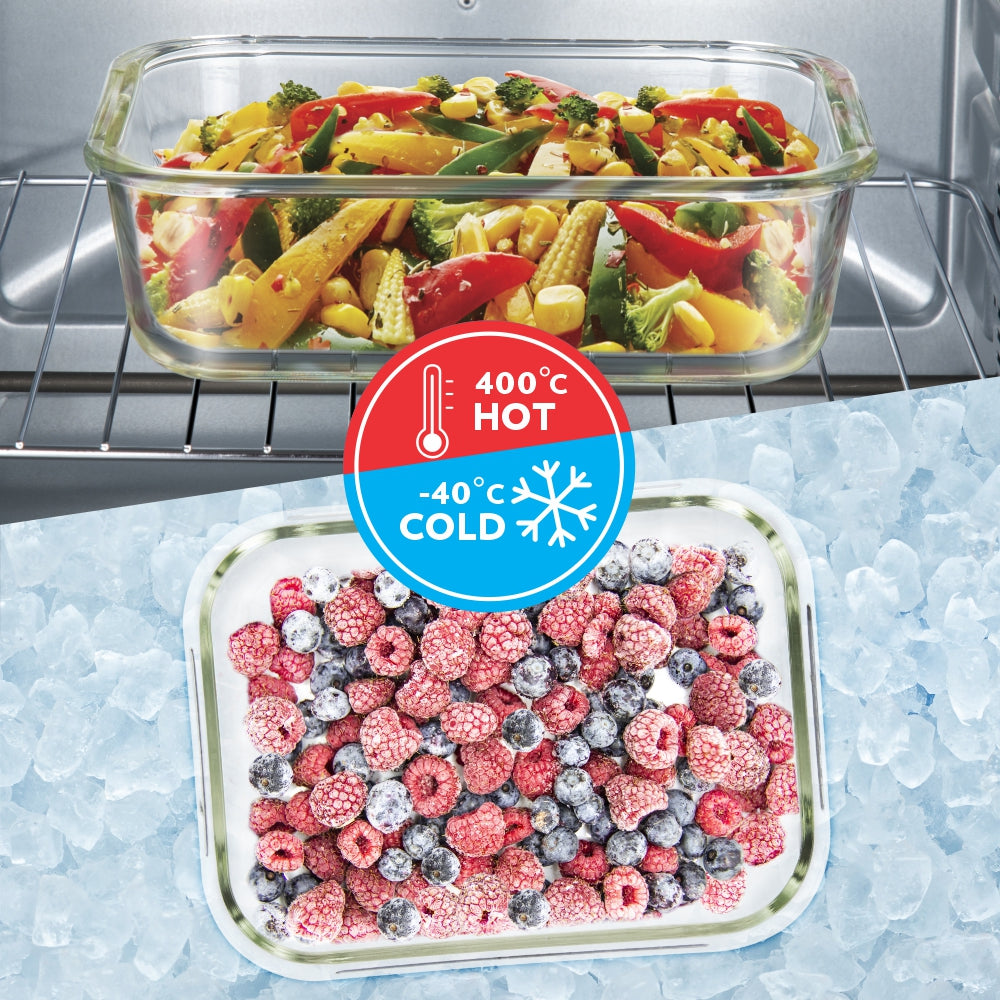 My Borosil Storage Containers Klip n Store Rectangular Glass Container