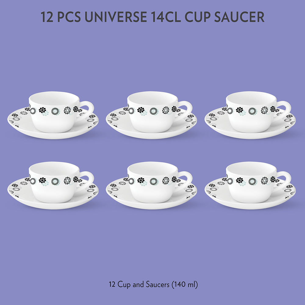 My Borosil Opalware Tea Cups & Tea Sets Universe Cup & Saucer Set