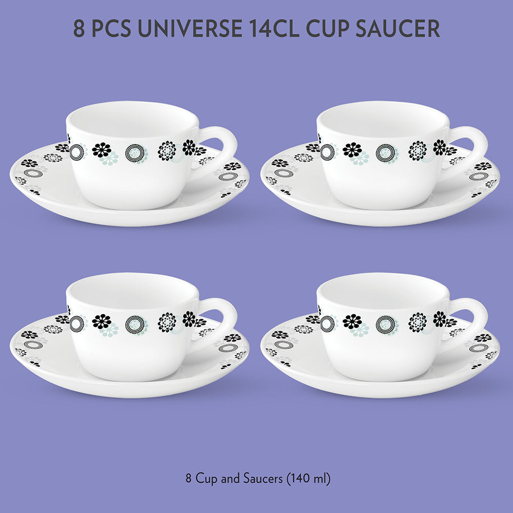 My Borosil Opalware Tea Cups & Tea Sets Universe Cup & Saucer Set
