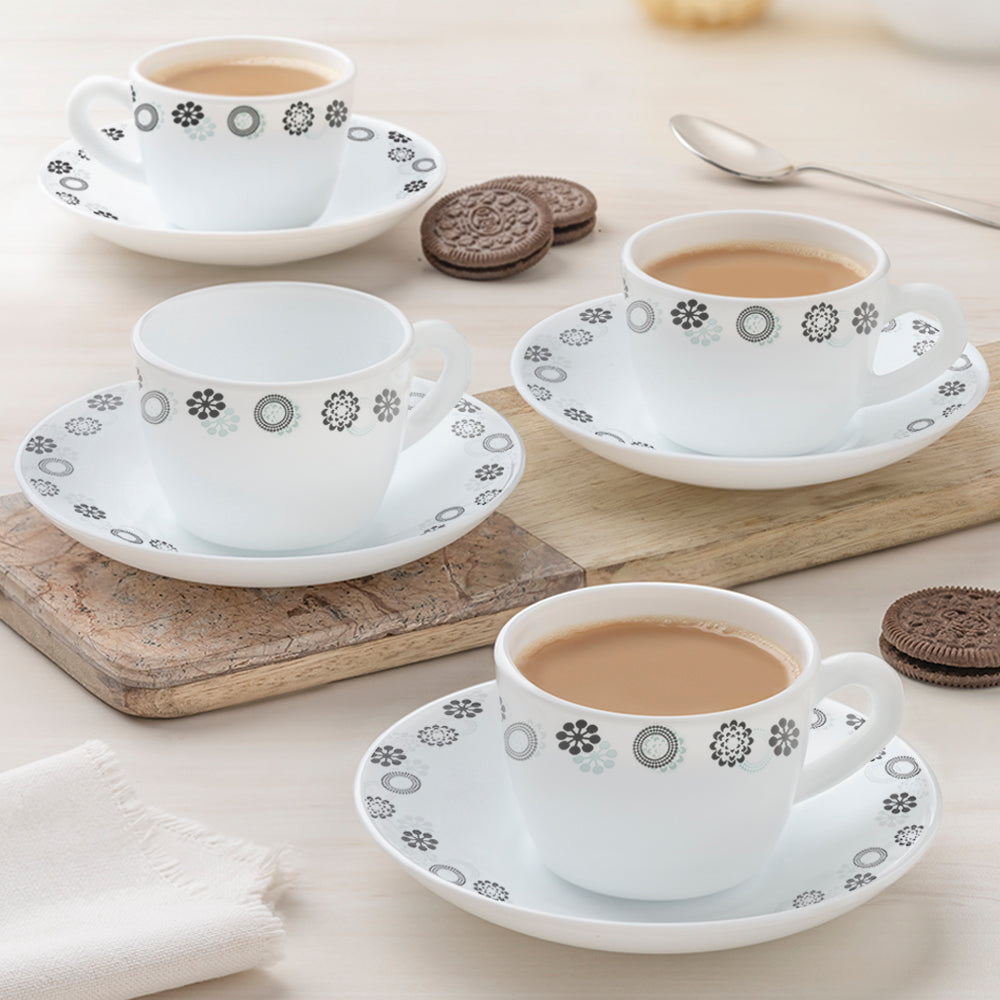 My Borosil Opalware Tea Cups & Tea Sets Universe Cup & Saucer Set