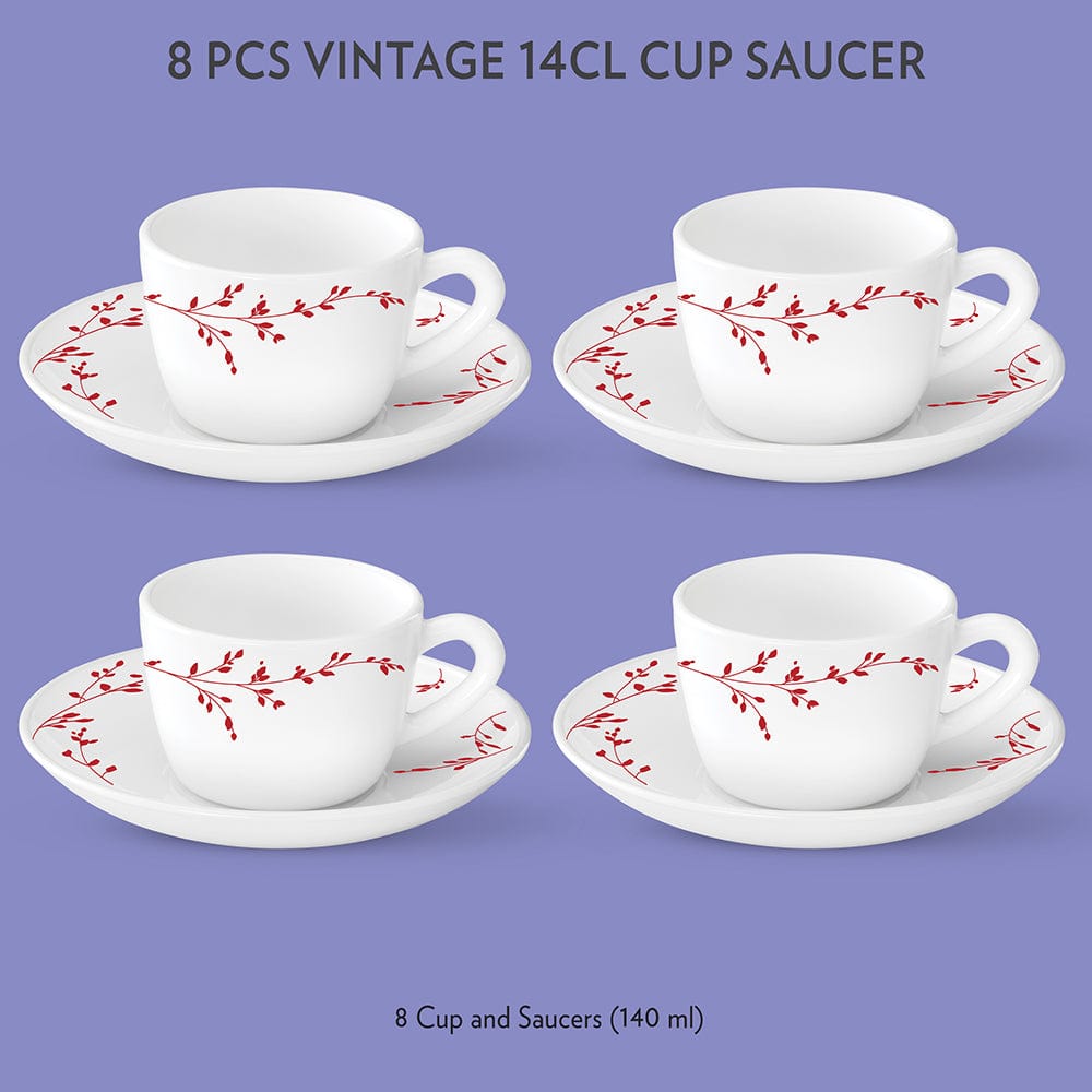 My Borosil Opalware Tea Cups & Tea Sets Vintage Cup & Saucer Set
