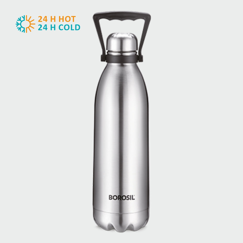My Borosil Stainless Steel Bottles Bolt Double Wall Bottle (Large Sizes)