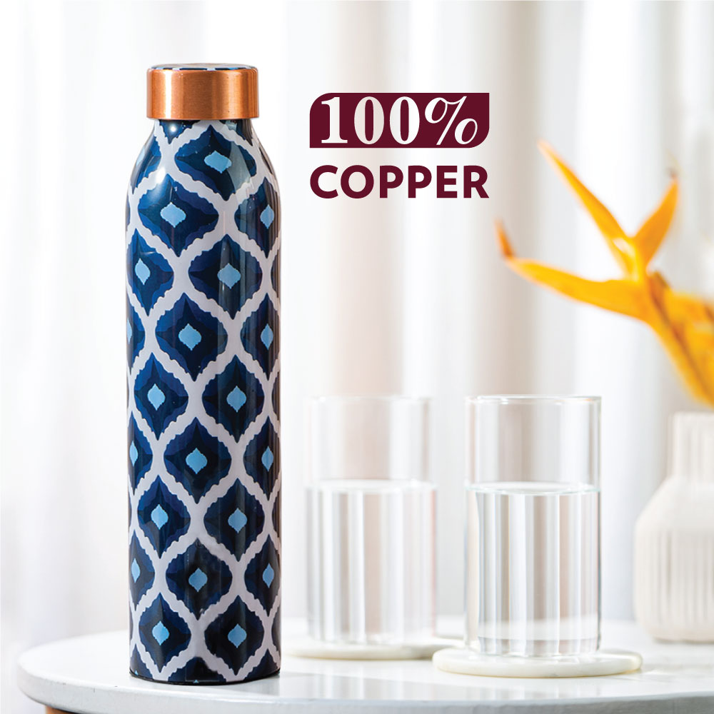 My Borosil Copper Water Bottles Aztec Copper Bottle